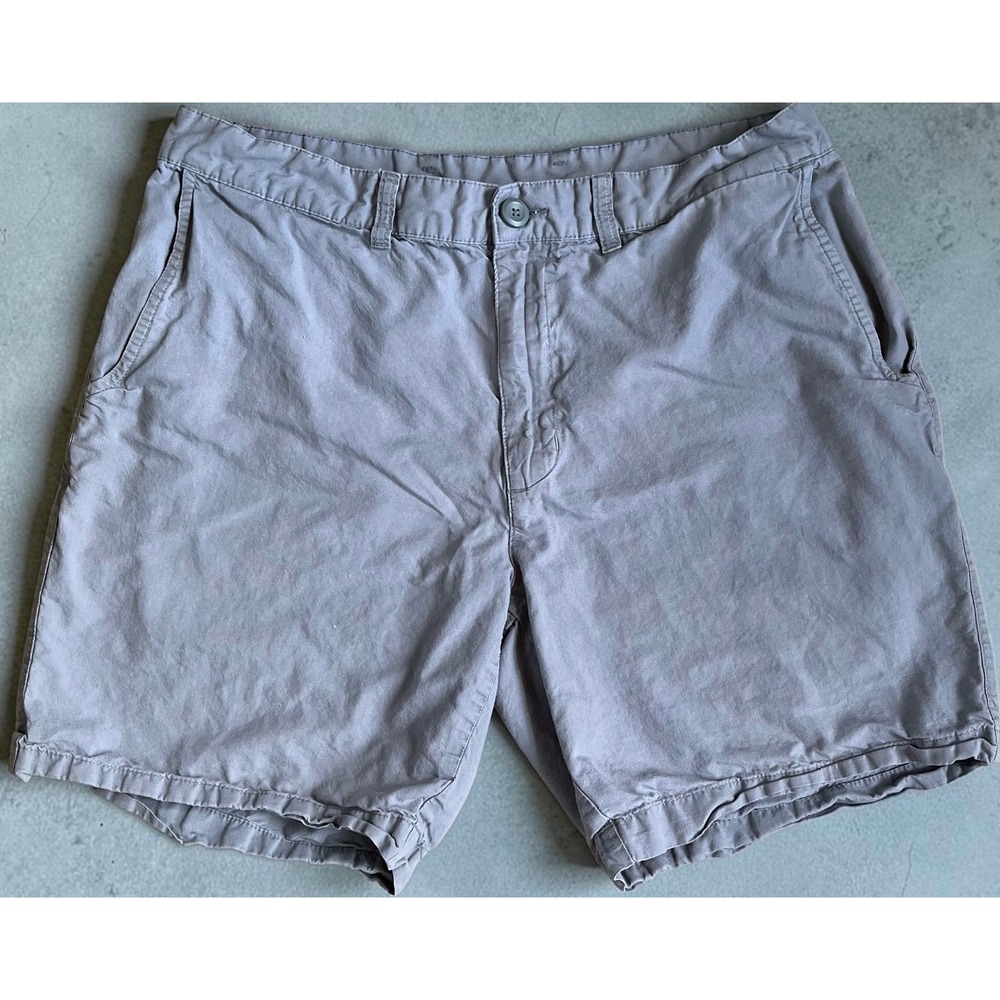 Patagonia Mens 33 Organic Cotton Hemp Shorts Gray 57755 Flat Front 7.5 Inseam